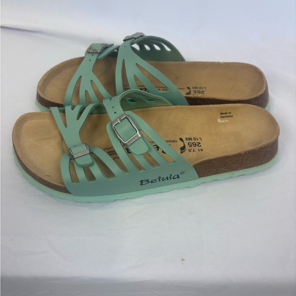 Betula BIRKENSTOCK GRANADA LIGHT BLUE Double Straps Sandals Women's Size 10